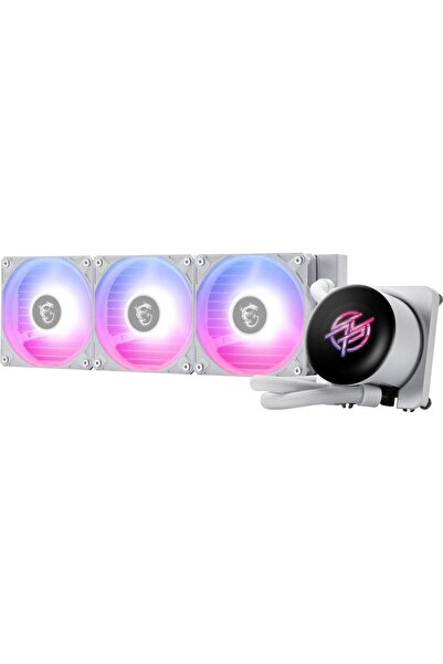 MSI MPG CORELIQUID P13 360 Liquid CPU Cooler, 360mm AIO, ARGB, Intel/AMD, White