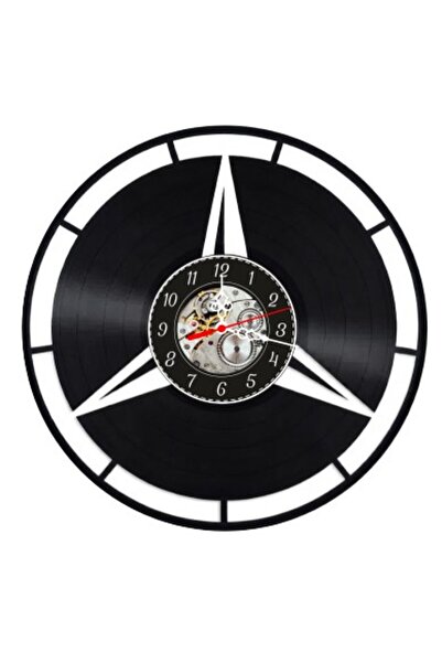 OEM Decorative vinyl record wall clock, Mercedes-Benz Model, Three-Pointed St...