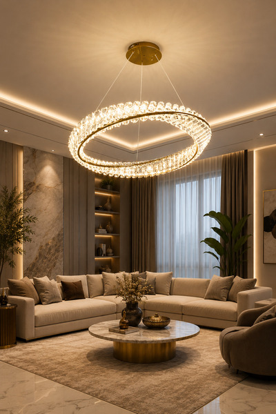 Generic Brand Modern Lover Chandelier 3 Colors Changeable Lights, Size Can Be...