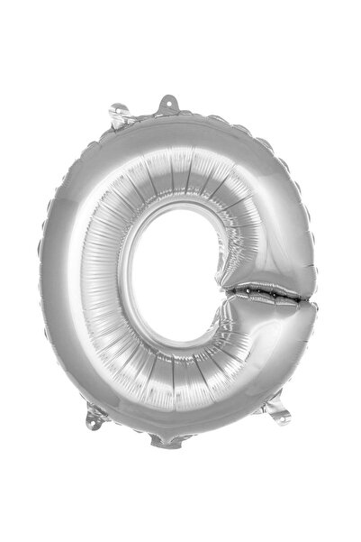 Parti Dükkanı 16 Inch 36 cm Silver O Letter Foil Balloon Birthday Name Writin...