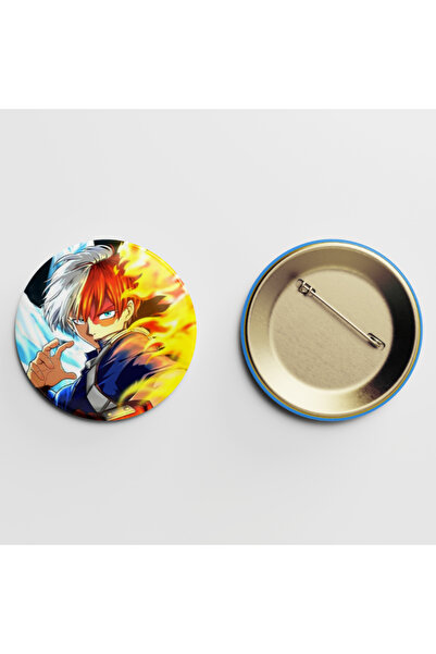 Eymi Design My Hero Academia Shoto Todoroki 1 adet 58MM Arkası İğneli Buton R...