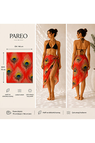 Glowear Atelier Women's Colorful Patterned Pareo