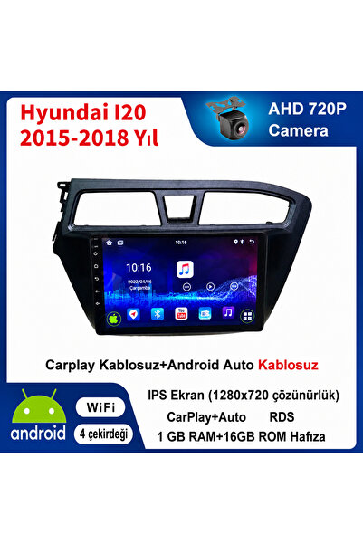 CONION Hyundai I20 2015-2018 Yıl uyumlu 1GB Ram 16GB Rom Hafıza Android Kablo...