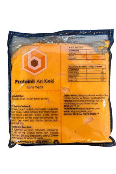 Aksaray Arıcılık Proteinli Arı Keki 1 Kg Arı Yemi Arı Besleme Keki