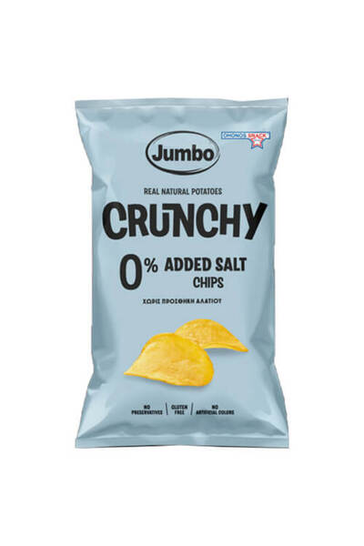 Jumbo CRUNCHY CHIPS 90gr. - (χωρίς αλατι) (84809)