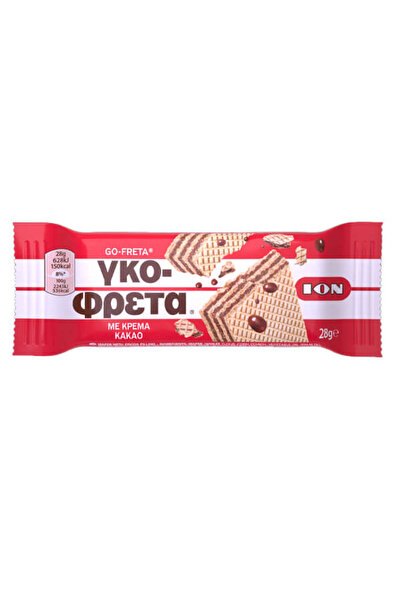 Ion ΙΟΝ ΓΚΟΦΡΕΤΑ ΚΡΕΜΑ ΚΑΚΑΟ (20x28gr.) - (8003)(8008)