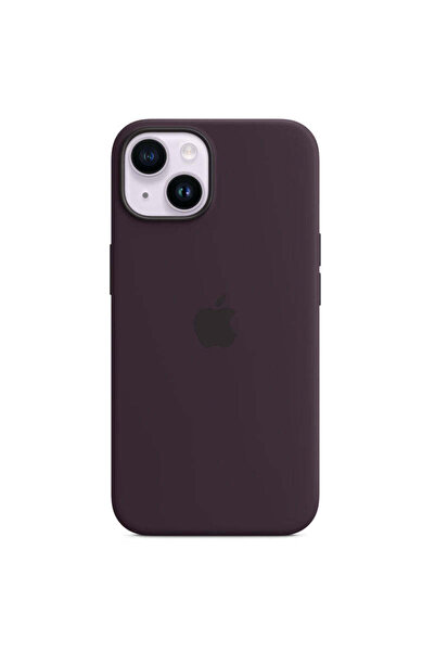 OEM Husă compatibilă cu iPhone 14, MagSafe/Magnetică, din silicon - elderberry