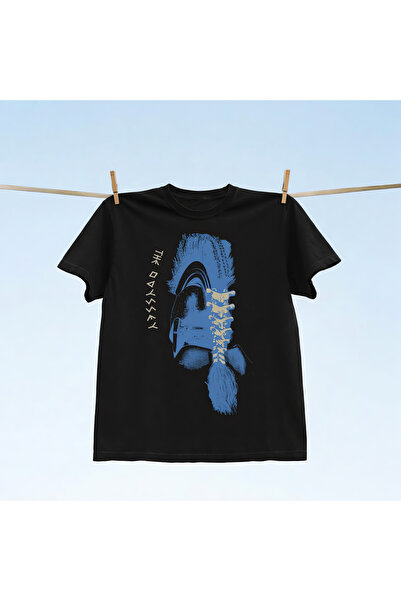 Grafftee Clothing تي شيرت أوديسي مطبوع للجنسين مقاس كبير