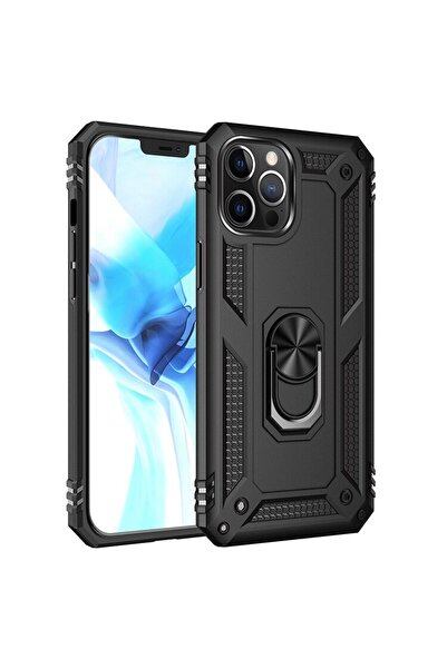 OEM Калъф Ring Armor за Apple iPhone 12 - черен
