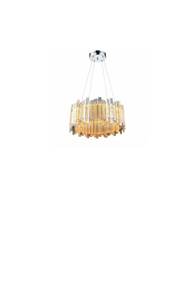 Siera Glass and Matte Gold Chandelier P 18915