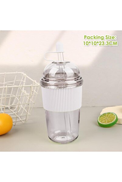 JETTING 520ML-White (ZYDD01) 1Pcs 430/520/630ML Transparent Coffee Mug With L...