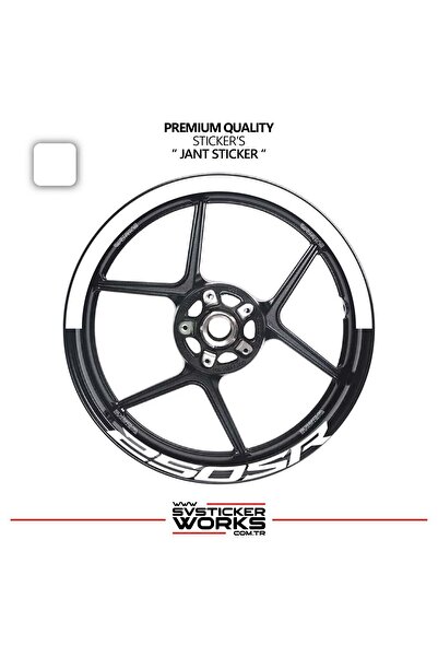 ARONA Cfmoto 250Sr Wheel Rim Strip – Half Rim Covering & 250Sr Lettering Stic...
