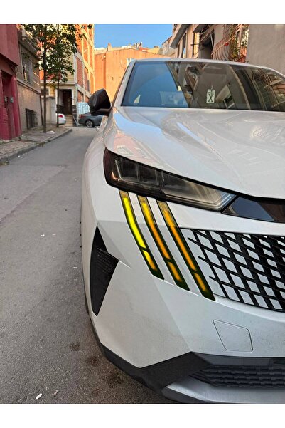 Ark Sticker Peugeot 3008 2024-2026 Gündüz Led Sticker Koyu Sarı
