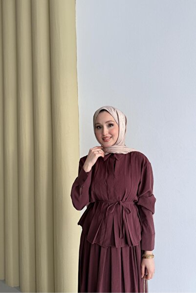 Rimel Moda Pilisole Takım Bordo