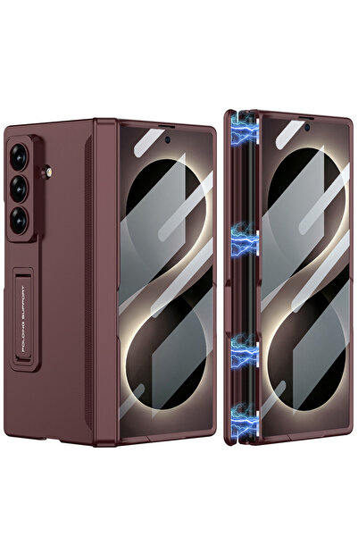 Rivor Samsung Galaxy Z Fold 8 Ultra Uyumlu Kılıf Kamera Korumalı Standlı Sert...