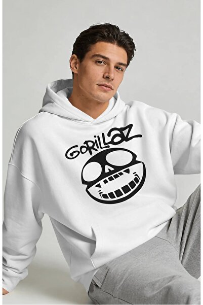 SEVBANO Gorillaz rok metal muzički bend, unisex oversize premium hoodie sa za...
