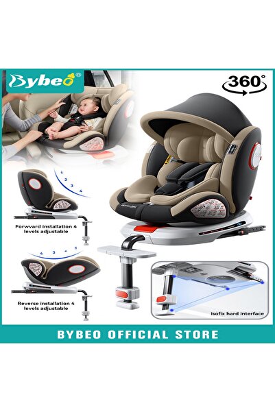 BYBEO مقعد سيارة آمن للأطفال الرضع/الأطفال الصغار مع واجهة ISOfix ودعامة تحمي...