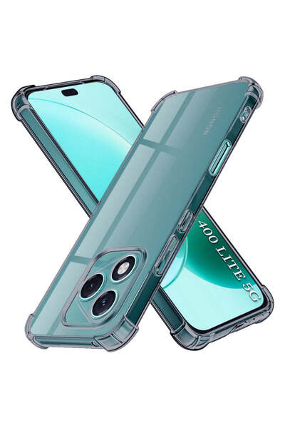 Techsuit Case for Honor 400 Lite, Shockproof Clear Silicone, smoky - smoky