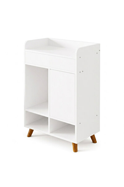 Muvu Dulap pentru pantofi alb, spațios, cu sertar, 60 cm