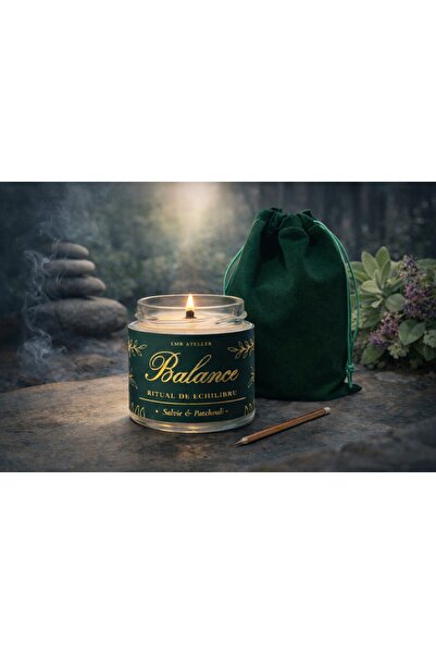 LMB atelier Lumanare parfumata LMB atelier, Balance, Salvie & Patchouli, cear...