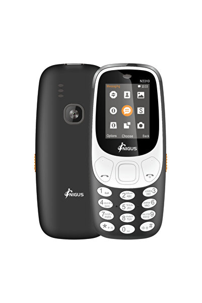 Choice white in black 2G Feature Phone N3310,1.77inch Display Dual SIM Slot 1...
