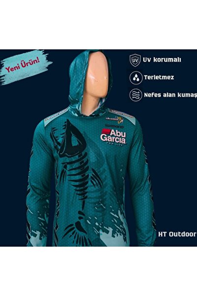 HT Outdoor Balık Avına Özel Uzun Kollu T-Shirt (Uv Korumalı - Terletmez Kumaş)