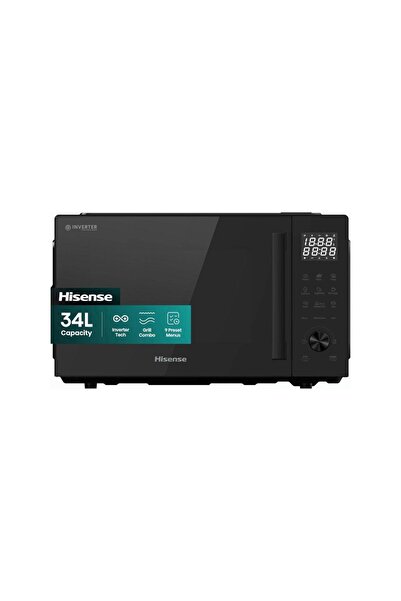Hisense Microwave H34MOBS10HG , 34L , 1000W , 10 Levels , Black Finish