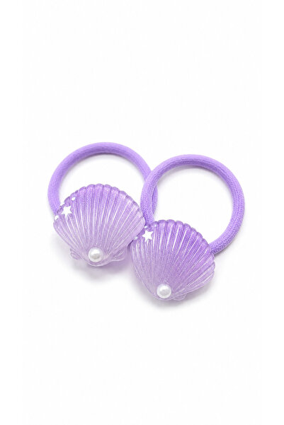 Marka Colorful Sea Shell Rubber Buckle Purple