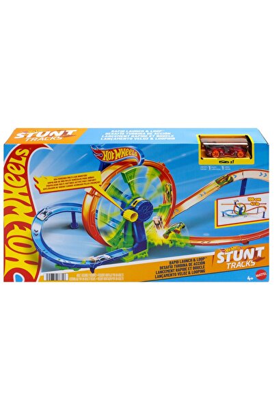HOT WHEELS Set de joaca Hot Wheels, Rapid Launch and Loop, Stunt Tracks, JBX65