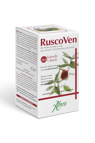 ABOCA RuscoVen Plus, specialistul în bunăstarea picioarelor, 50 capsule