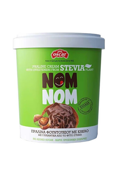 Oscar NOM NOM ΠΡΑΛΙΝΑ ΦΟΥΝΤΟΥΚΙΟΥ ΜΕ STEVIA 320gr. - (SUGAR FREE)