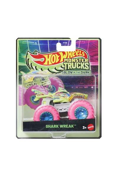HOT WHEELS Masina Hot Wheels, Monster Truck, Glow In The Dark, Shark Wreak, J...