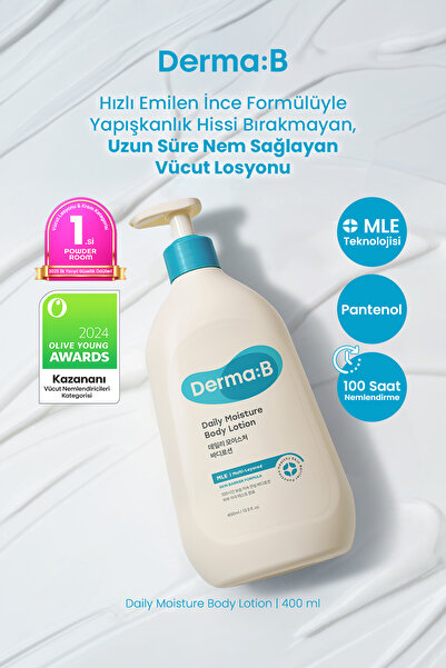 Derma B Hızlı Emilen Formülüyle Uzun Süre Nem Sağlayan Vücut Losyonu DERMA:B ...