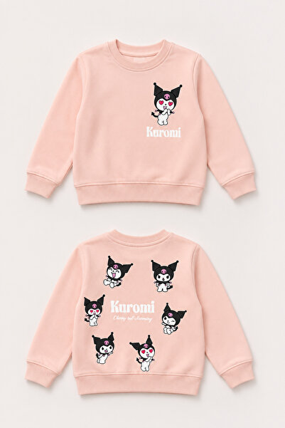 Kuromi Baskılı Ön&Arka Detaylı Sweatshirt