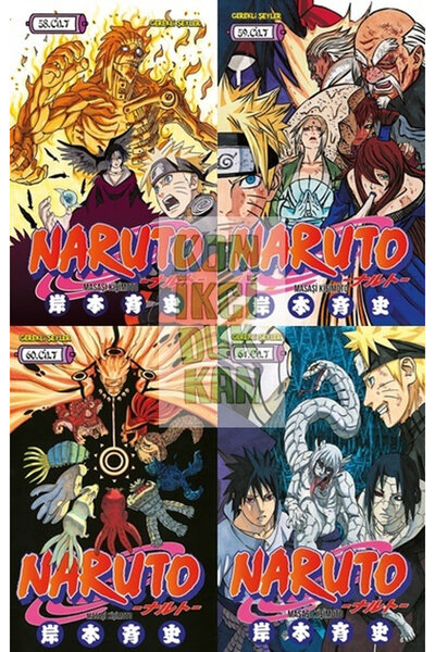 Gerekli Şeyler Yayıncılık NARUTO 58-59-60-61 SET (KD 4 KİTAP GEREKLİ ŞEYLER M...