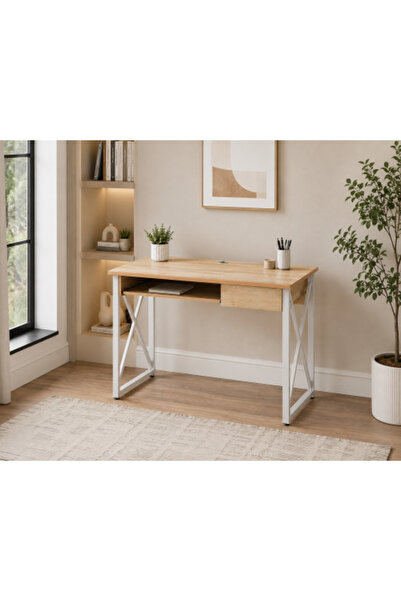 on home Administrative Office Desk 100 cm - Wooden