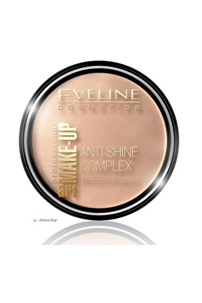 Eveline Pudra compacta Art-Make Up Anti-Shine Complex, 34 MEDIUM BEIGE