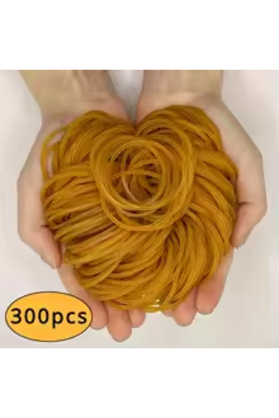 choice2 مجموعة أربطة صفراء عالية المرونة 300 قطعة - 100/300/666 قطعة متينة بق...