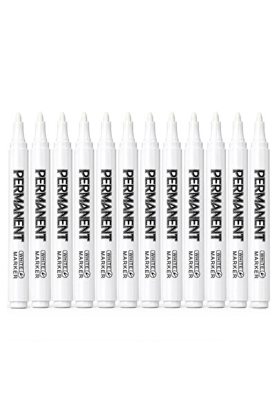 Choice 12 Pcs 2/3/5/8/10/12 Pcs White Permanent Paint Markers Waterproof Fade...