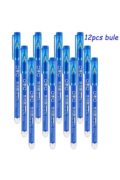 Choice6 12pcs Bule 4-12PCS Heat Erasable Pens, Bullet Nib, Colored Heat Sensi...