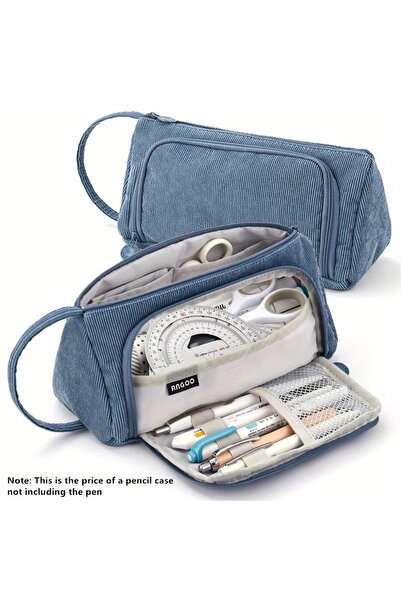 Choice3 Navy Colored Cute Pencil Case Pencilcase School Pouch Kawaii Large Ca...