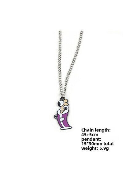 Choice8 Bandai 1pcs Amazing Circus Anime Peripherals Pomni Figure Alloy Neckl...