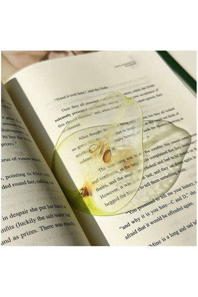 Choice7 pear New exquisite transparent acrylic bookmark reading mark gift cut...