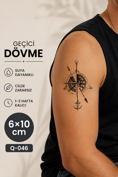 Barly Pusula Mini Geçici Dövme Tattoo