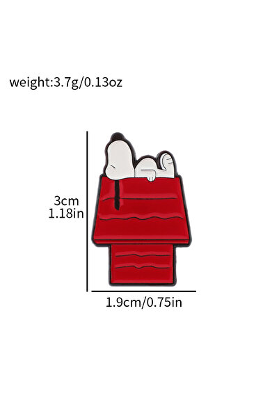Choice6 Bandai Dog Brooch Snoopy Enamel Lapel Pins Cute Cartoon Woodstock Bro...