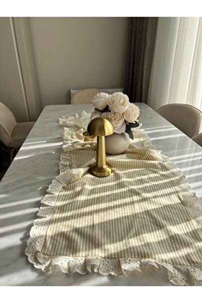 ToffyStore Fistolu Linen Runner (50X100Cm)