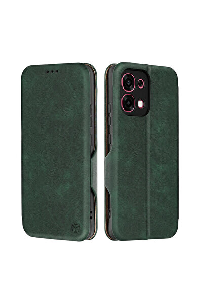 Techsuit Husa Safe Wallet Plus pentru Oppo A6 Pro 4G / Oppo A6 Pro 5G, verde
