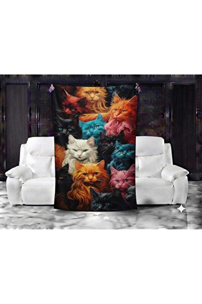 Elmas Dizayn Custom Design Brand 150X220 cm Tv Seat Bed Blanket Organic Cotto...