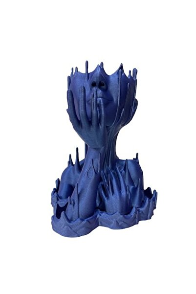 OEM Vază MaCherrie, Albastru Galaxie, Imprimată 3D, H25cm