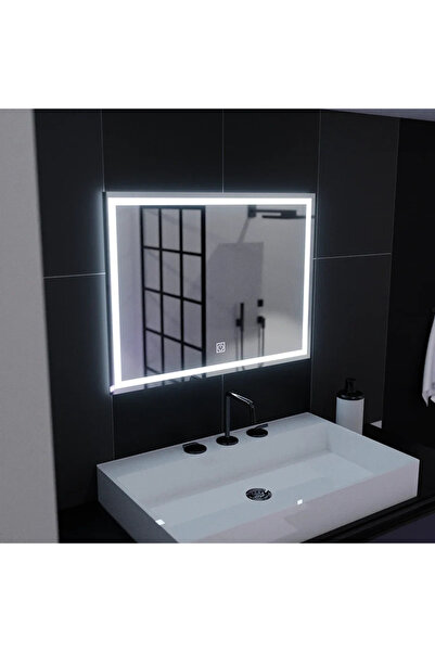 OEM Oglinda LED Dreptunghiulară, 80x60cm, Cadru Basic Touch